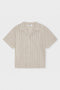Sand / Pure white stripe